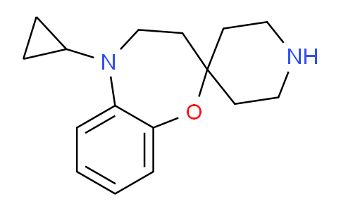CAS No. 1956331-87-5, 5-Cyclopropyl-4,5-dihydro-3H-spiro[benzo[b][1,4]oxazepine-2,4'-piperidine]