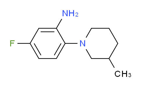 CAS No. 869943-95-3, 5-Fluoro-2-(3-methylpiperidin-1-yl)aniline