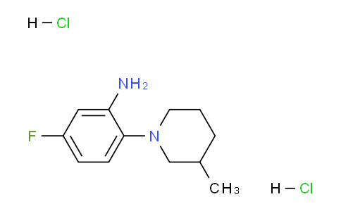 CAS No. 1185302-63-9, 5-Fluoro-2-(3-methylpiperidin-1-yl)aniline dihydrochloride