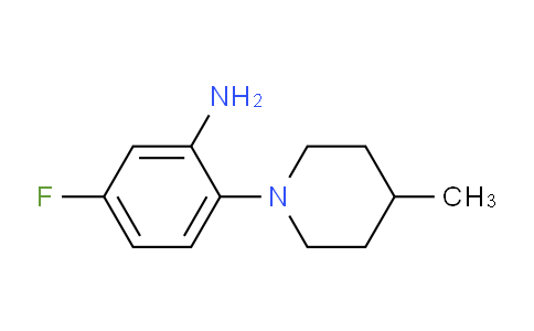 CAS No. 869943-97-5, 5-Fluoro-2-(4-methylpiperidin-1-yl)aniline