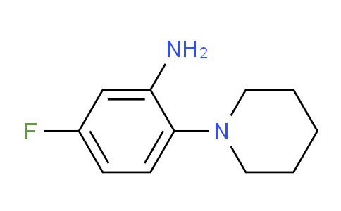 CAS No. 252758-87-5, 5-Fluoro-2-(piperidin-1-yl)aniline