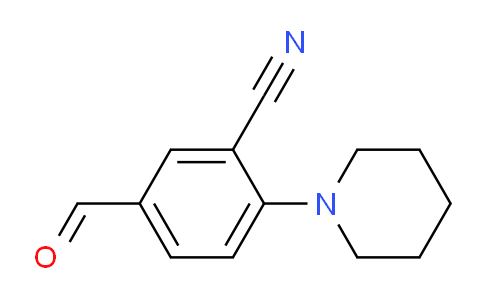 CAS No. 1272756-59-8, 5-Formyl-2-(piperidin-1-yl)benzonitrile