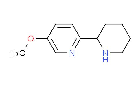 CAS No. 1784309-40-5, 5-Methoxy-2-(piperidin-2-yl)pyridine