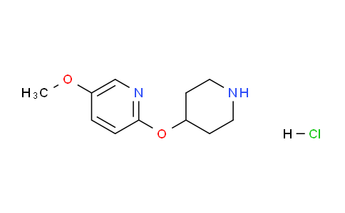 CAS No. 1779125-18-6, 5-Methoxy-2-(piperidin-4-yloxy)pyridine hydrochloride