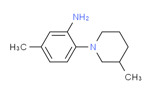 CAS No. 946684-73-7, 5-Methyl-2-(3-methylpiperidin-1-yl)aniline