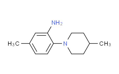 CAS No. 946719-45-5, 5-Methyl-2-(4-methylpiperidin-1-yl)aniline