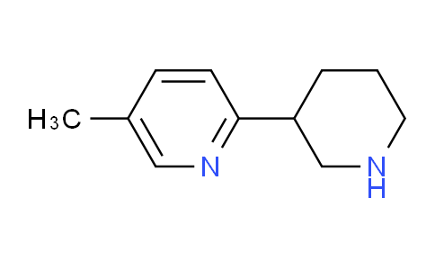 CAS No. 1361112-67-5, 5-Methyl-2-(piperidin-3-yl)pyridine