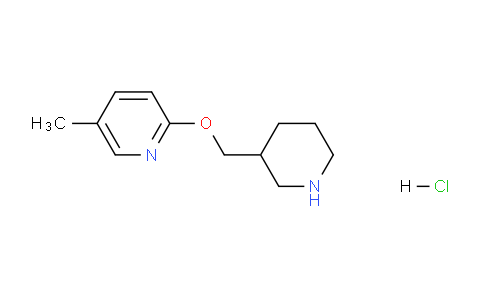 CAS No. 1185308-79-5, 5-Methyl-2-(piperidin-3-ylmethoxy)pyridine hydrochloride