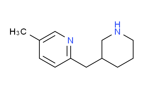 CAS No. 1316226-08-0, 5-Methyl-2-(piperidin-3-ylmethyl)pyridine
