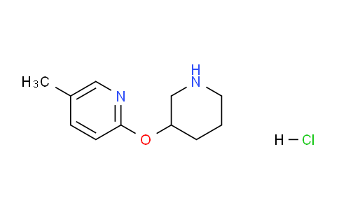 CAS No. 1185308-63-7, 5-Methyl-2-(piperidin-3-yloxy)pyridine hydrochloride