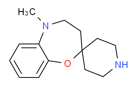 CAS No. 1298175-44-6, 5-Methyl-4,5-dihydro-3H-spiro[benzo[b][1,4]oxazepine-2,4'-piperidine]