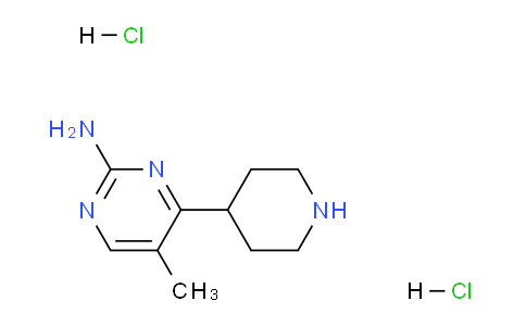 CAS No. 1361116-57-5, 5-Methyl-4-(piperidin-4-yl)pyrimidin-2-amine dihydrochloride