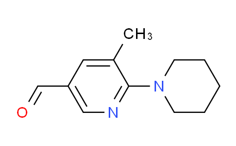 CAS No. 1355217-00-3, 5-Methyl-6-(piperidin-1-yl)nicotinaldehyde