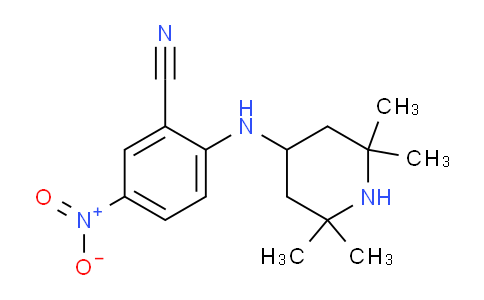 CAS No. 945367-14-6, 5-Nitro-2-((2,2,6,6-tetramethylpiperidin-4-yl)amino)benzonitrile