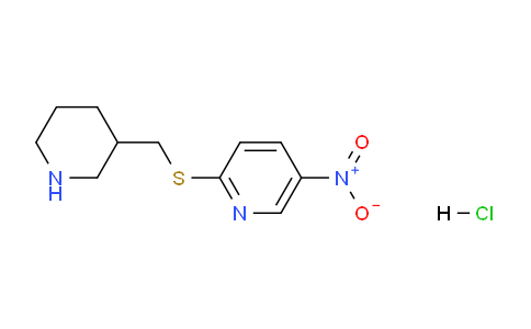 CAS No. 1417794-51-4, 5-Nitro-2-((piperidin-3-ylmethyl)thio)pyridine hydrochloride