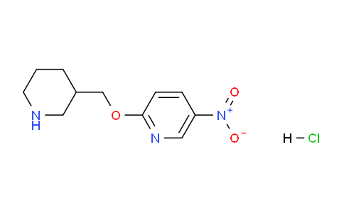 CAS No. 1185307-86-1, 5-Nitro-2-(piperidin-3-ylmethoxy)pyridine hydrochloride