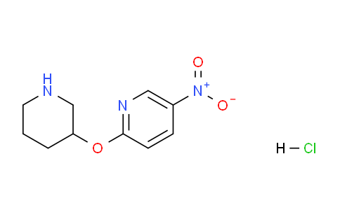 CAS No. 1185312-46-2, 5-Nitro-2-(piperidin-3-yloxy)pyridine hydrochloride