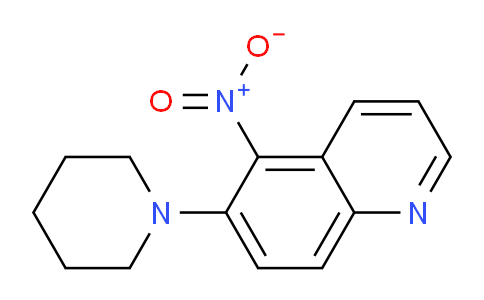 CAS No. 19979-55-6, 5-Nitro-6-(piperidin-1-yl)quinoline