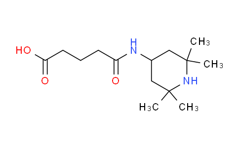 CAS No. 300574-81-6, 5-Oxo-5-((2,2,6,6-tetramethylpiperidin-4-yl)amino)pentanoic acid