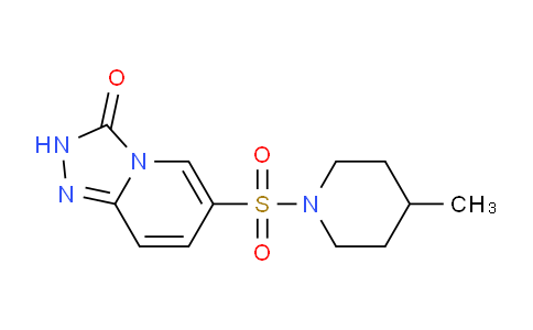 CAS No. 1291834-57-5, 6-((4-Methylpiperidin-1-yl)sulfonyl)-[1,2,4]triazolo[4,3-a]pyridin-3(2H)-one