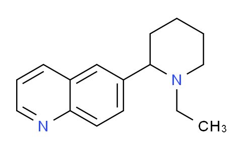 CAS No. 1355201-54-5, 6-(1-Ethylpiperidin-2-yl)quinoline