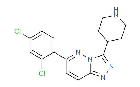 CAS No. 1706432-93-0, 6-(2,4-Dichlorophenyl)-3-(piperidin-4-yl)-[1,2,4]triazolo[4,3-b]pyridazine