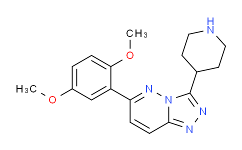 CAS No. 1706463-90-2, 6-(2,5-Dimethoxyphenyl)-3-(piperidin-4-yl)-[1,2,4]triazolo[4,3-b]pyridazine