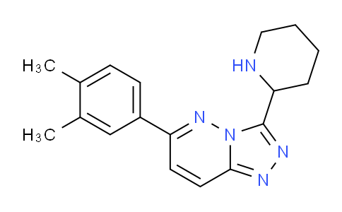 CAS No. 1706459-18-8, 6-(3,4-Dimethylphenyl)-3-(piperidin-2-yl)-[1,2,4]triazolo[4,3-b]pyridazine