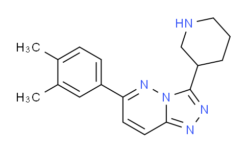 CAS No. 1706432-95-2, 6-(3,4-Dimethylphenyl)-3-(piperidin-3-yl)-[1,2,4]triazolo[4,3-b]pyridazine