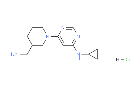 CAS No. 1353985-14-4, 6-(3-(Aminomethyl)piperidin-1-yl)-N-cyclopropylpyrimidin-4-amine hydrochloride