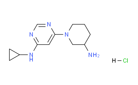CAS No. 1353946-78-7, 6-(3-Aminopiperidin-1-yl)-N-cyclopropylpyrimidin-4-amine hydrochloride