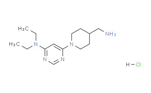 CAS No. 1353966-46-7, 6-(4-(Aminomethyl)piperidin-1-yl)-N,N-diethylpyrimidin-4-amine hydrochloride