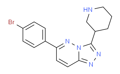 CAS No. 1706428-56-9, 6-(4-Bromophenyl)-3-(piperidin-3-yl)-[1,2,4]triazolo[4,3-b]pyridazine