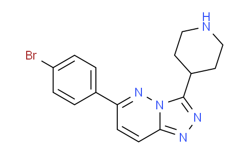CAS No. 1706456-49-6, 6-(4-Bromophenyl)-3-(piperidin-4-yl)-[1,2,4]triazolo[4,3-b]pyridazine