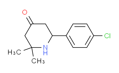 CAS No. 2104-81-6, 6-(4-Chlorophenyl)-2,2-dimethylpiperidin-4-one