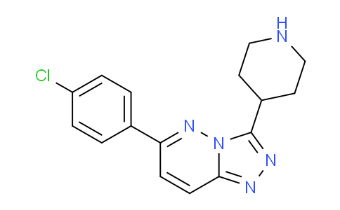CAS No. 1706456-43-0, 6-(4-Chlorophenyl)-3-(piperidin-4-yl)-[1,2,4]triazolo[4,3-b]pyridazine