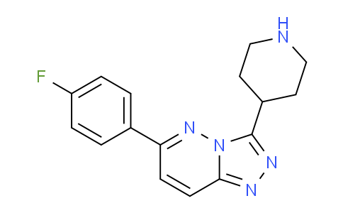 CAS No. 1281489-91-5, 6-(4-Fluorophenyl)-3-(piperidin-4-yl)-[1,2,4]triazolo[4,3-b]pyridazine