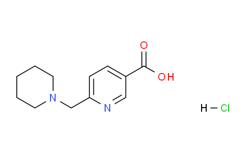 CAS No. 1416714-22-1, 6-(Piperidin-1-ylmethyl)nicotinic acid hydrochloride
