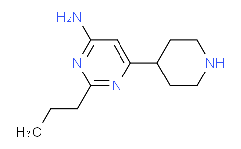 CAS No. 1707566-92-4, 6-(Piperidin-4-yl)-2-propylpyrimidin-4-amine