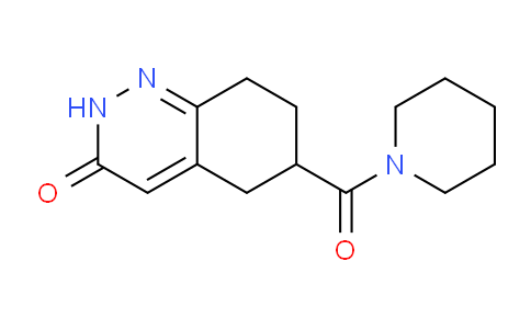 CAS No. 1707567-59-6, 6-(Piperidine-1-carbonyl)-5,6,7,8-tetrahydrocinnolin-3(2H)-one