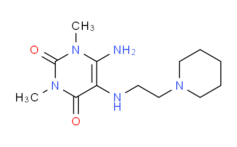 CAS No. 1708428-51-6, 6-Amino-1,3-dimethyl-5-((2-(piperidin-1-yl)ethyl)amino)pyrimidine-2,4(1H,3H)-dione