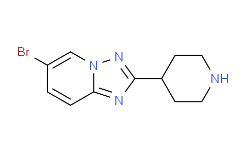 CAS No. 1214875-44-1, 6-Bromo-2-(piperidin-4-yl)-[1,2,4]triazolo[1,5-a]pyridine