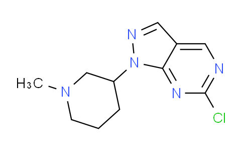 CAS No. 1443292-26-9, 6-Chloro-1-(1-methylpiperidin-3-yl)-1H-pyrazolo[3,4-d]pyrimidine