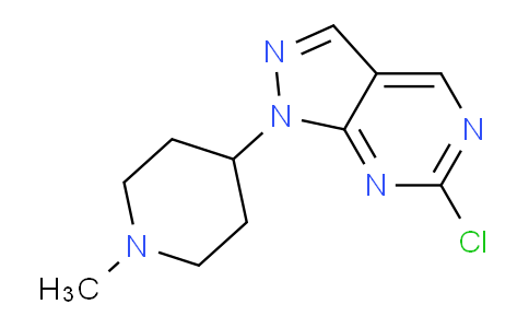 CAS No. 1443288-00-3, 6-Chloro-1-(1-methylpiperidin-4-yl)-1H-pyrazolo[3,4-d]pyrimidine