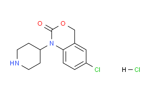 CAS No. 612545-94-5, 6-Chloro-1-(piperidin-4-yl)-1H-benzo[d][1,3]oxazin-2(4H)-one hydrochloride