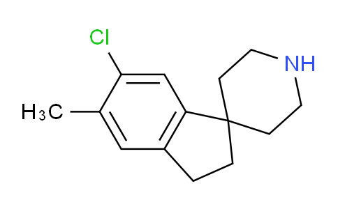 CAS No. 1956382-81-2, 6-Chloro-5-methyl-2,3-dihydrospiro[indene-1,4'-piperidine]