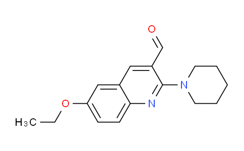 CAS No. 462068-24-2, 6-Ethoxy-2-(piperidin-1-yl)quinoline-3-carbaldehyde