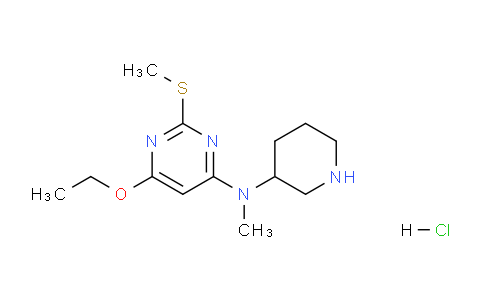 CAS No. 1353953-56-6, 6-Ethoxy-N-methyl-2-(methylthio)-N-(piperidin-3-yl)pyrimidin-4-amine hydrochloride