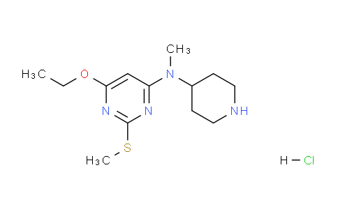 CAS No. 1353946-88-9, 6-Ethoxy-N-methyl-2-(methylthio)-N-(piperidin-4-yl)pyrimidin-4-amine hydrochloride