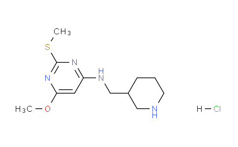 CAS No. 1353958-11-8, 6-Methoxy-2-(methylthio)-N-(piperidin-3-ylmethyl)pyrimidin-4-amine hydrochloride